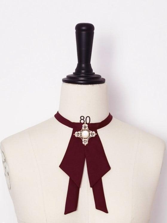 リボン / 王子 赤 黒 緑 ロリータ ネクタイ