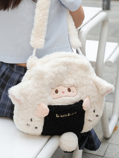 Backpack Lamb Cute White Plush