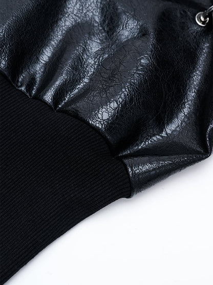 ゴシックパンクメタルリング ブラックテックウェアレッグウォーマー