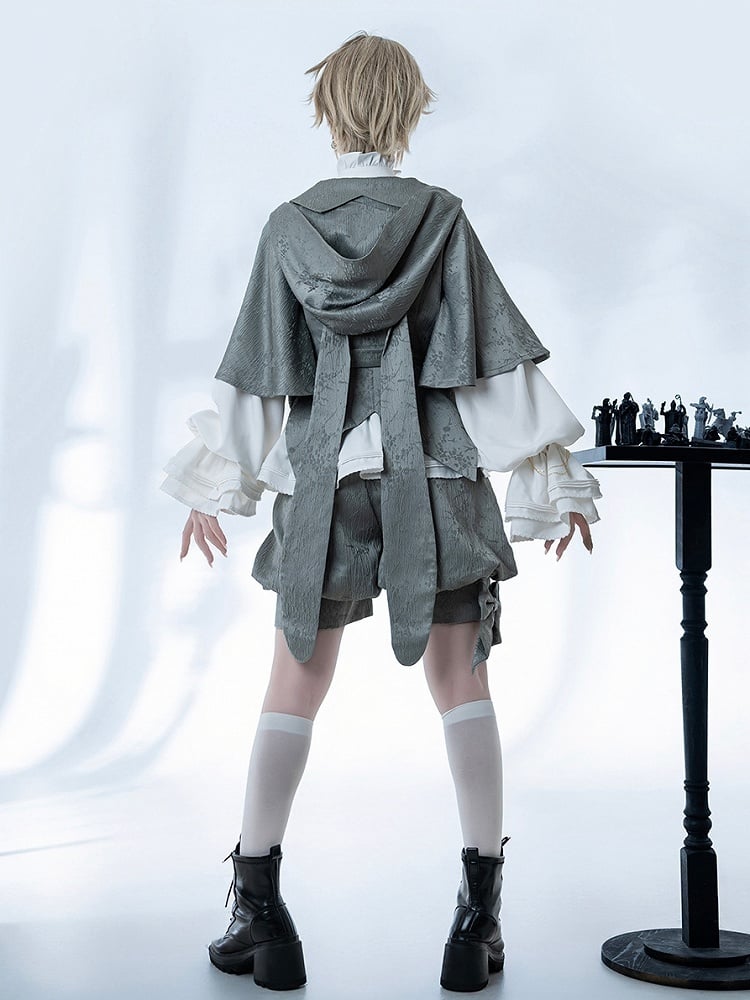 Graue Ouji Knickerbocker Jacquard Lolita Shorts