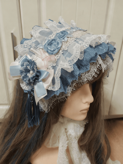 Lace 2 Color Hairband Tassel With Floral Lolita Bowknot Options