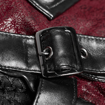 Punk Hot Long Sleeved Glue Red Men's Windbreaker Personalized