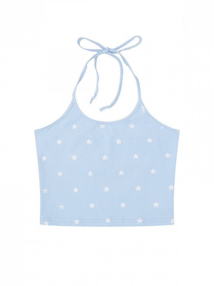 Pink / Blue / Green Star Print Camisole Top - Languid Park
