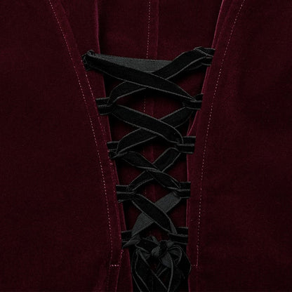 Gothic Chinese Style Coat Red