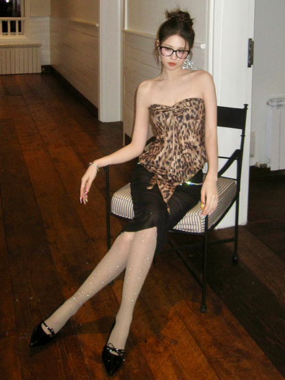 Strumpfhose mit Strassverzierung Rosa/Weiß/Schwarz/Braun/Haut