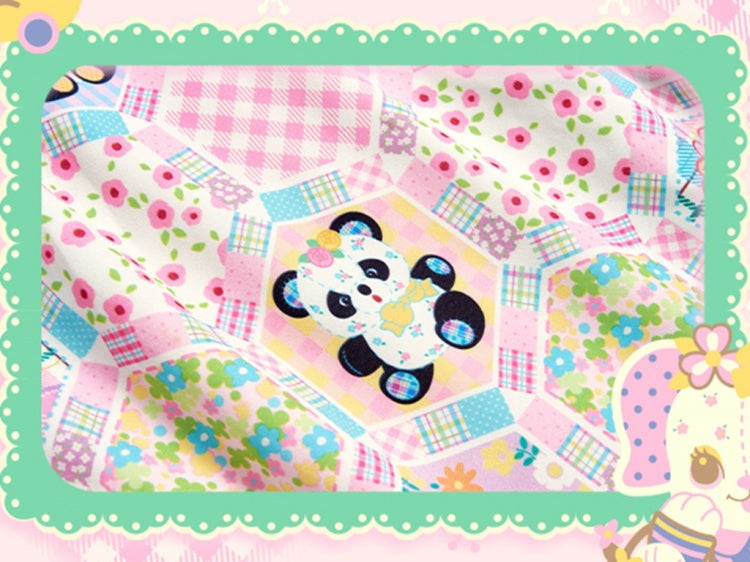 ピンクパンダのピーターパンカラードレス