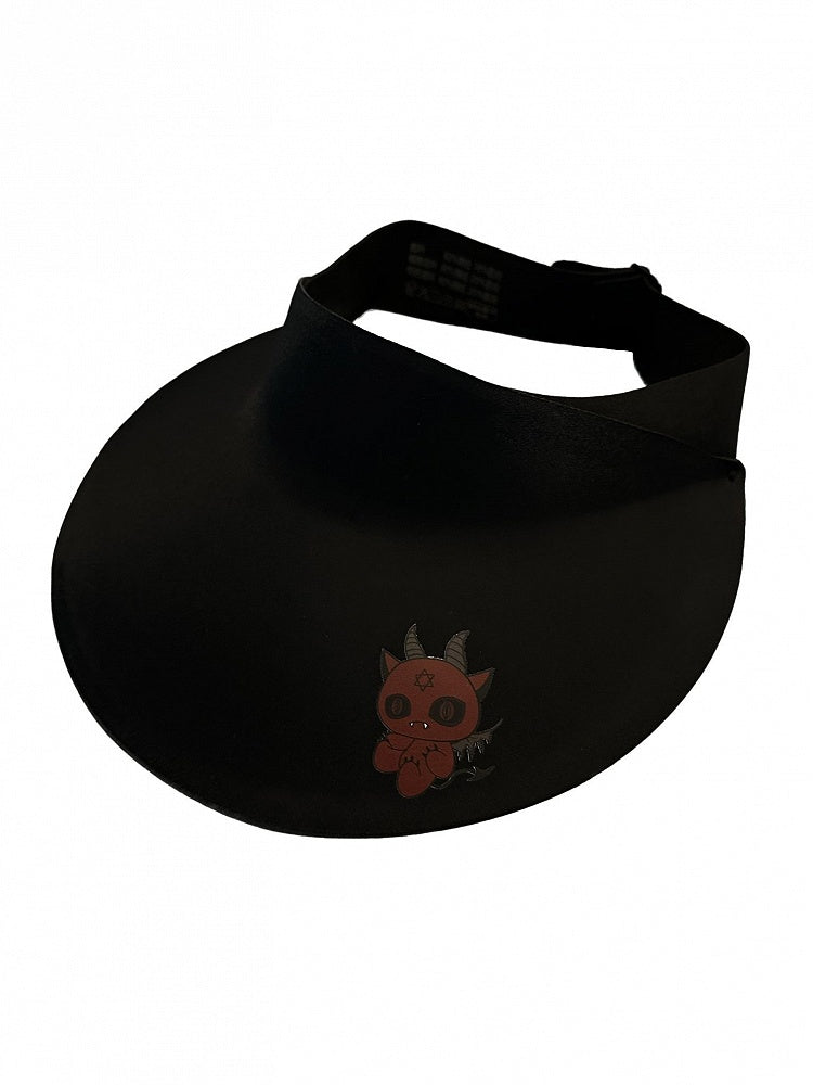 Sun Devil Red Hat Gothic Print With Black Protection