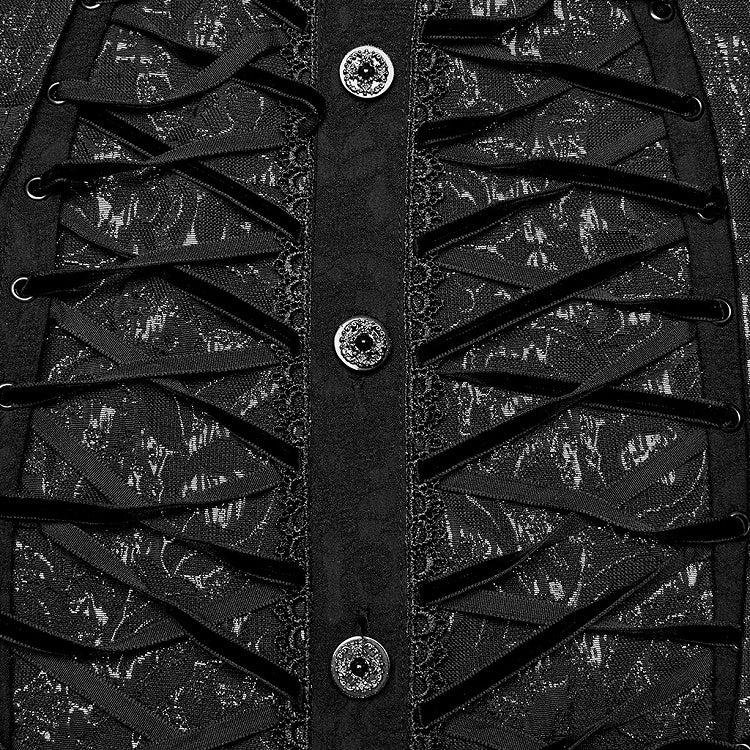 Goth Structured Men's Shirt Black