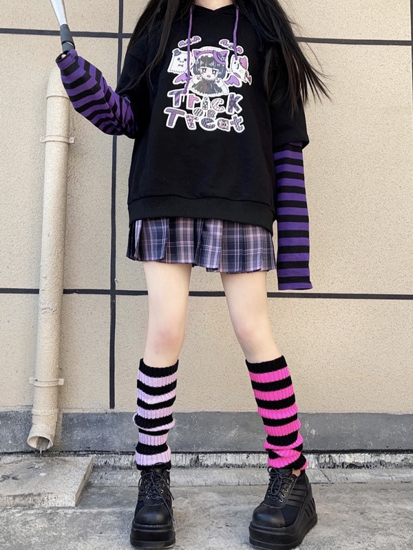 Striped JK Colors 6 Warmers Leg Pattern