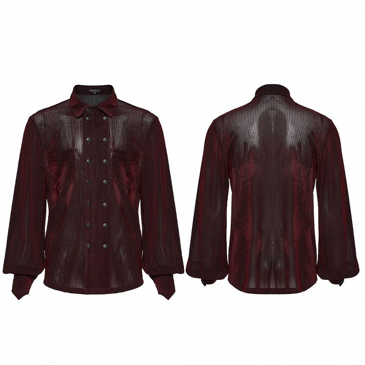 Shirt Goth Men's Red