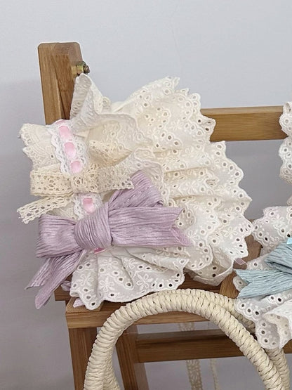 Lace Blue/Green/Purple Sweet Hairband Lolita Bowknot