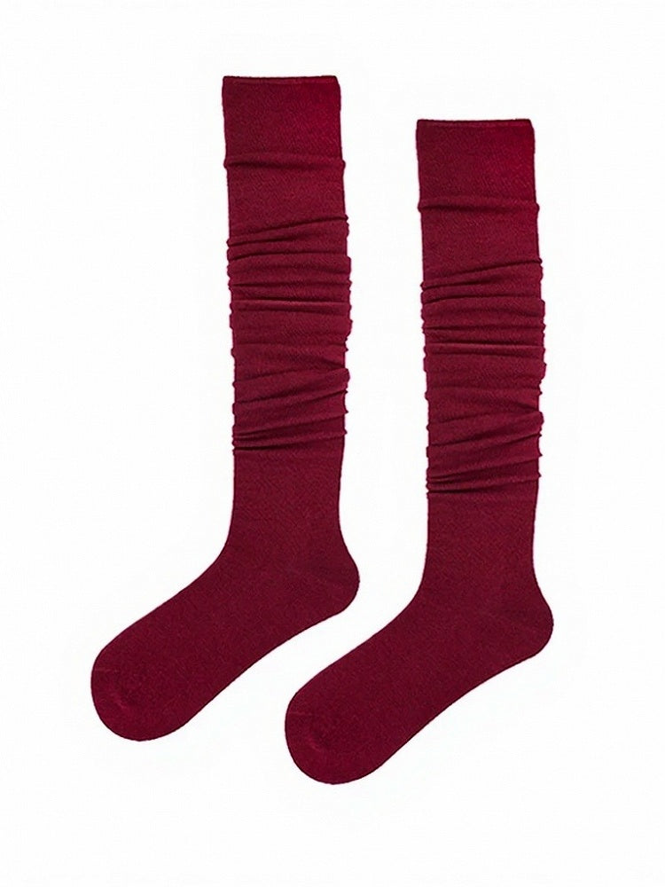 6-Color Minimalist Solid Overknee Socks - ModaSwings