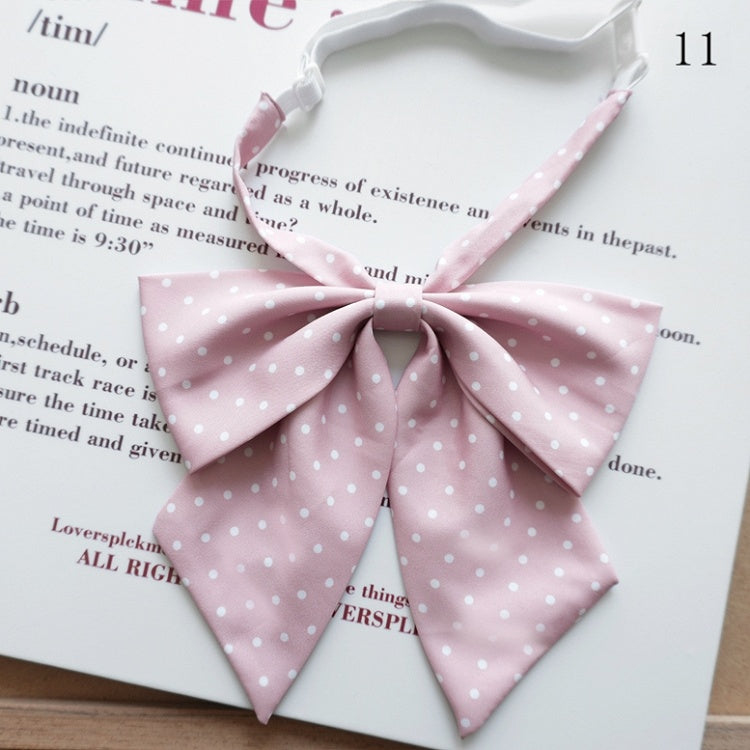 Tie 12 Polka-dot Bow Pattern Options