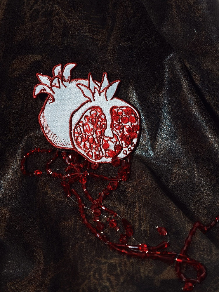 Pomegranate Embroidery Brooch - Blossom Herald