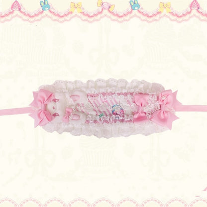 Sweet Hairband and Options Color 3 Bowknots – Bunny with Cute Lolita Accents