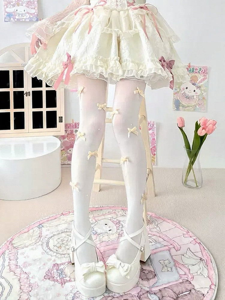 Bow Scattered - 3 Tights Colors