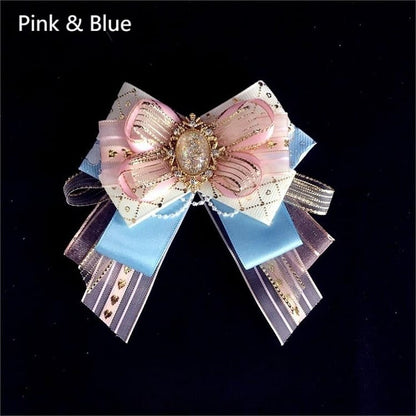 4 Bow Hairclip Options Decorated Rhinestone