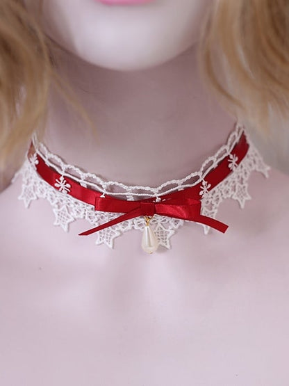 Lace Star Cute Bowknot Colors 12 Choker Lolita