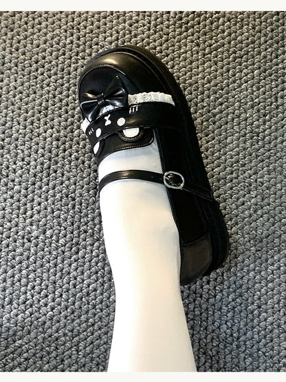 Style Design Bear JK Preppy - Shoes PU with Leather