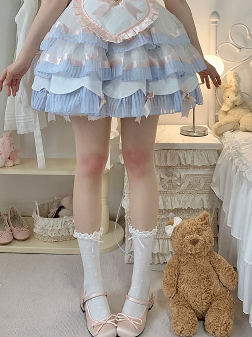 Pink Knees Sweet Lolita Strumpfhose