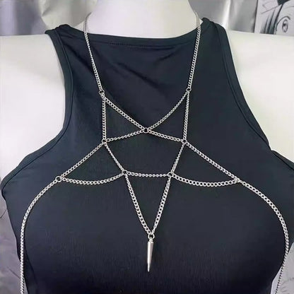 Stud Necklace Design Silver Pendant Pentagram