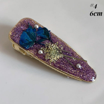 Oil Painting Inspired Floral Hair Clips