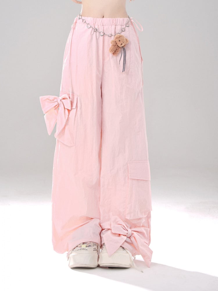 Cargo-Taschen Bowknot Hose