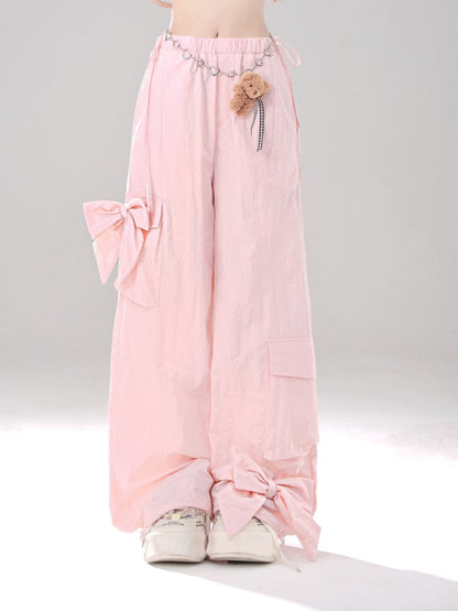 Cargo-Taschen Bowknot Hose