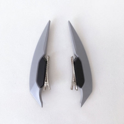 Gray/White/Blue/Black Hairclips Pointed Cyberpunk Horn Fashion