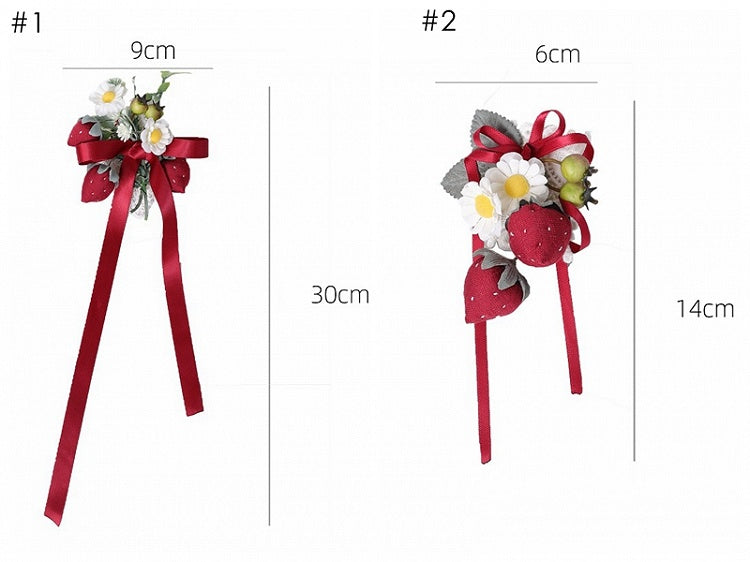 Strawberry Red Brooch