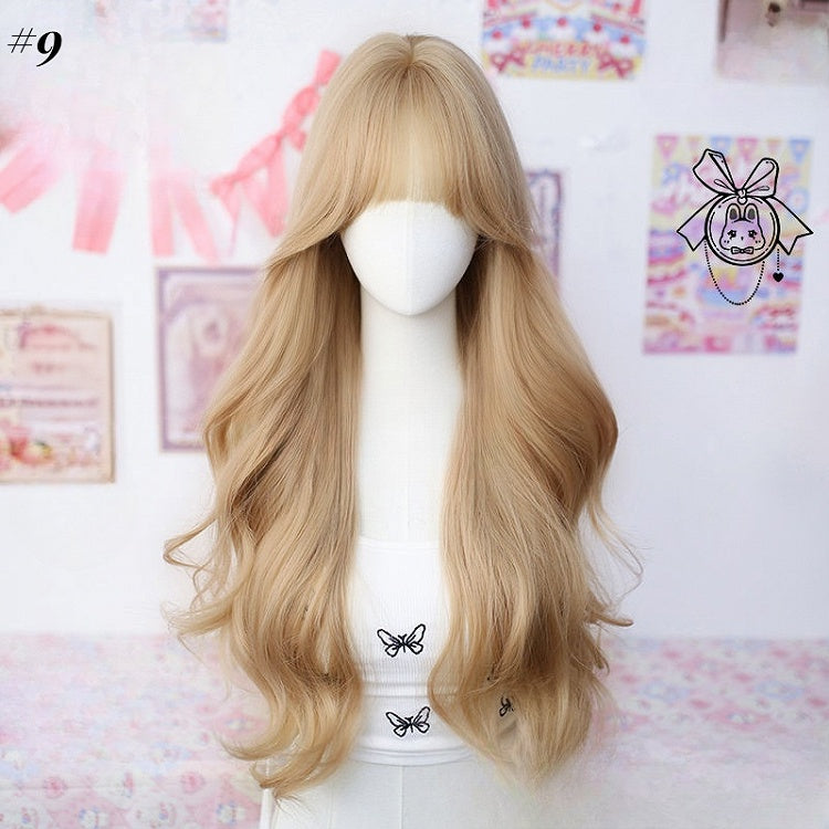 Under Bust Length Wig with Bangs