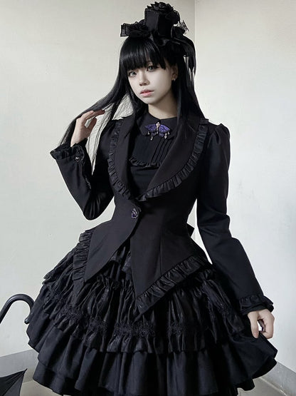 Black Rose Top Kuro Gothic Mini Hat