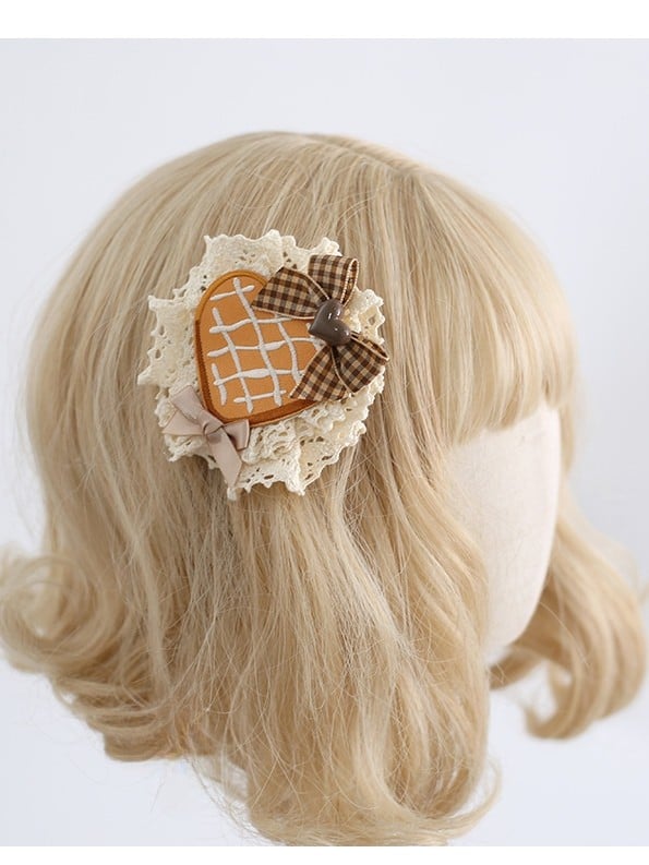 Mit Keksschleife verzierte Haarspange, 6 Optionen