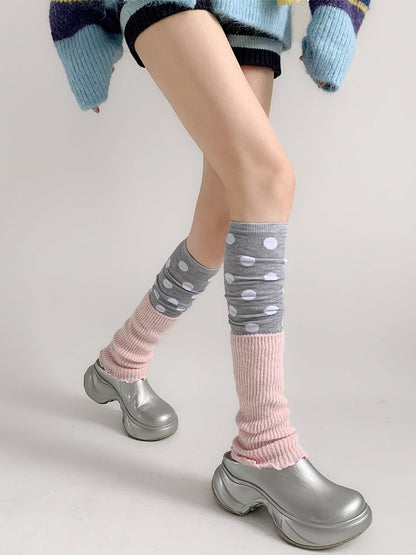 Ribbed Leg Cuff Warmers Ruffle