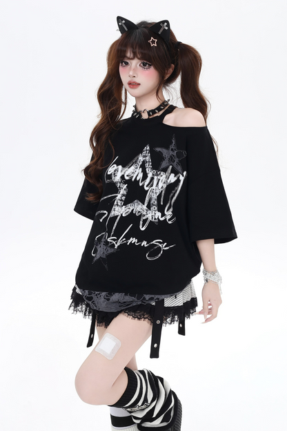 American Sweet Design Top Starry Strapless Cool