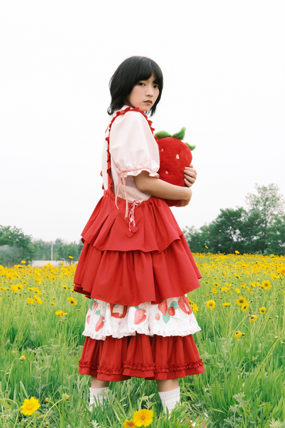 ジャンパースカート エプロン ハートバニー