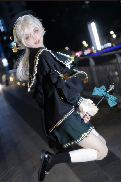 Knight Jacket Beret Shorts Choker + Sailor Bird Top Servant