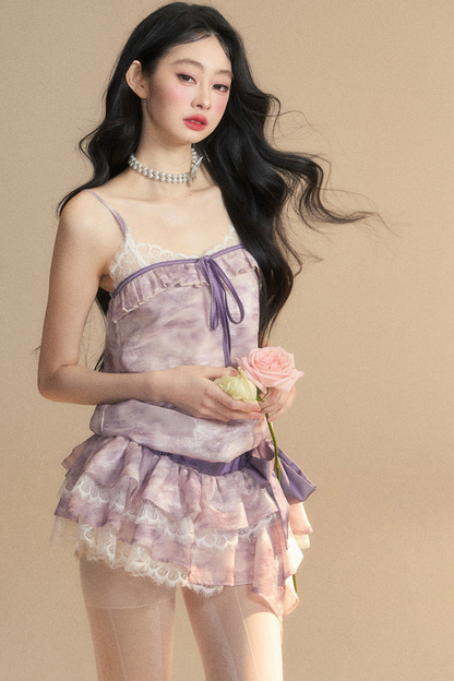 Lila Neckholderkleid „French Breeze“