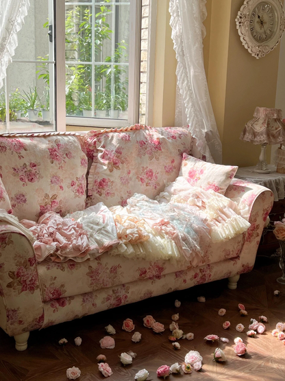 咲き誇る花のレースドレスセット