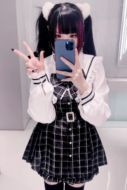 Reservations Sweet Shorts Top Ruffle Sailor + Dark