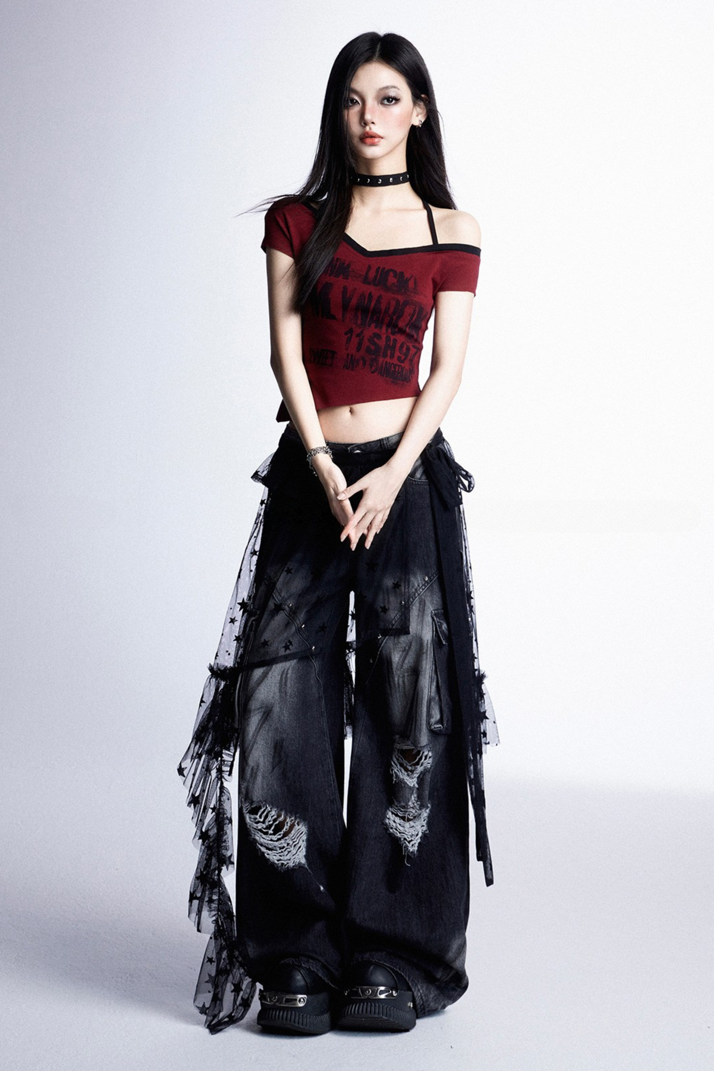 アシンメトリーTシャツ クールスイート