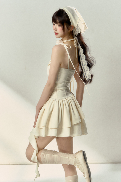 Style Dress Suspender Ballet Soul Cami Cross-Breasted