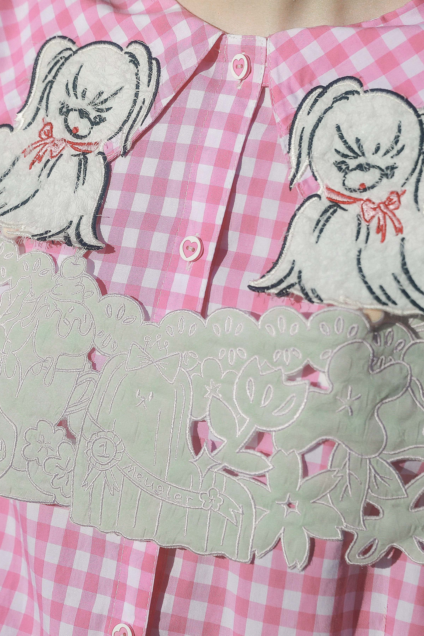 パピースリーブのレトロなロングシャツデザイン