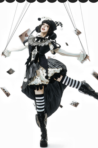 Weird Circus Lolita Set Pierrot Dark