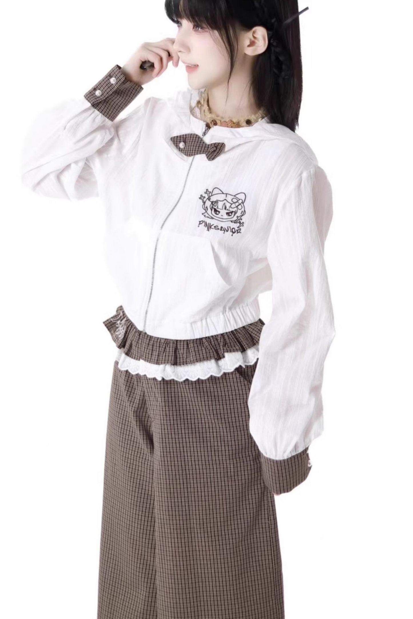 フーディーパンツ ワイド ノースリーブ トップス +