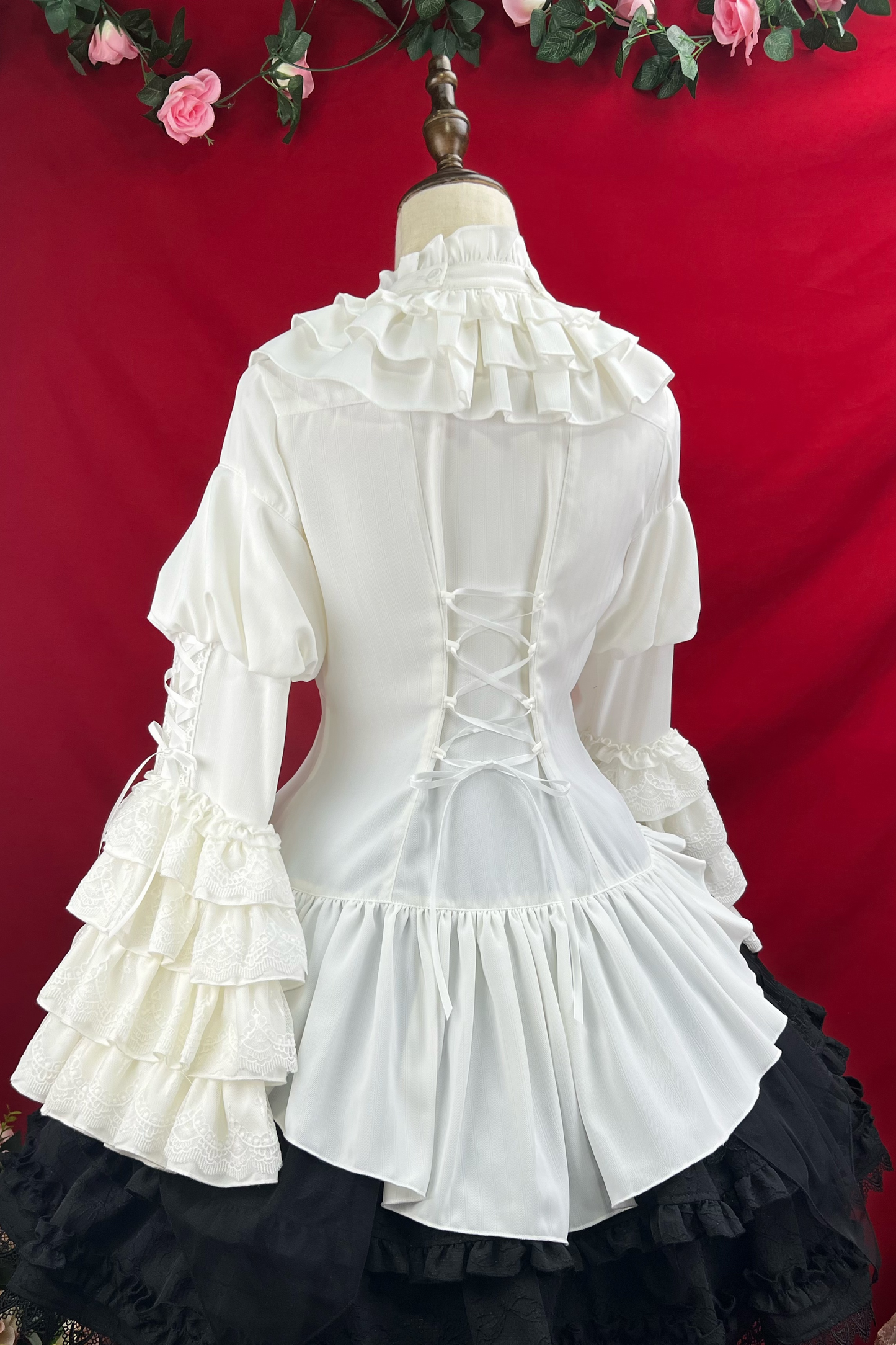 グッドエビルロリータゴシックジーシャツ＋フレアスカート＋ウエストベルト