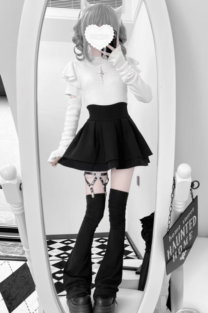 ウォーマーマインアームトップスタイルタイト