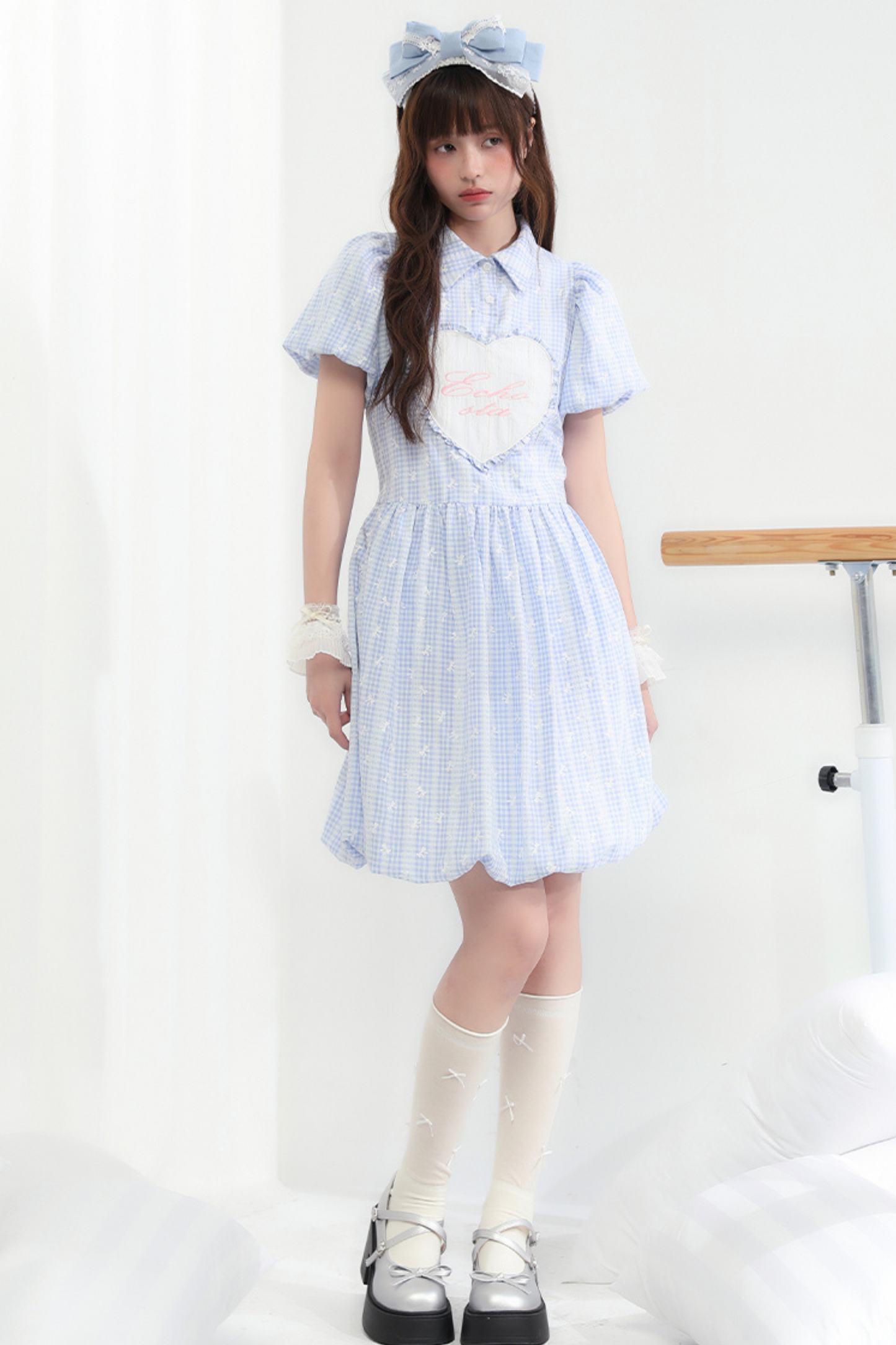 Kleid mit Blumenärmeln, Bubble Princess Love