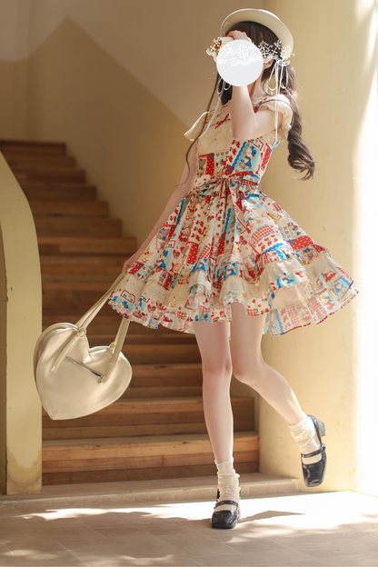 シャツポップベストレトロ+スカート