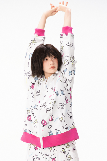 カラフルなポッピンデザインのピクトグラムをセットアップ